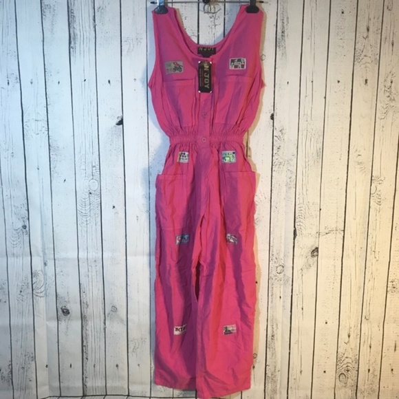 N'joy Pants - NWT super cute pink jumpsuit 100% cotton Junior XL